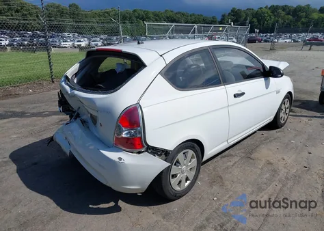 2007 Hyundai Accent Gs из США, поврежденный, VIN KMHCM36C67U042627